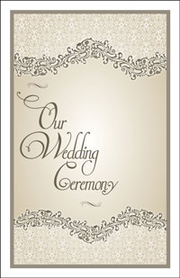Wedding Program Cover Template 4A - Graphic 5